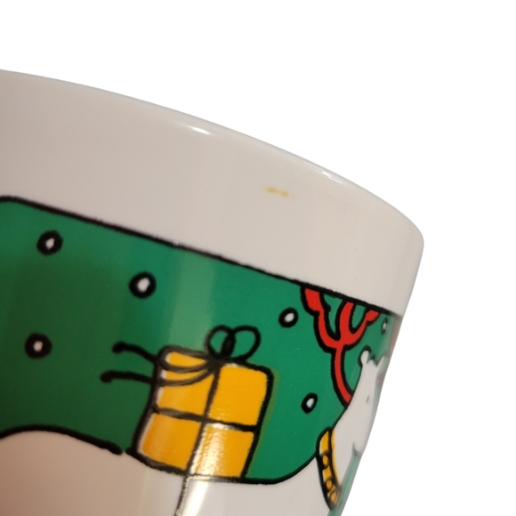 Vintage Houze Alan Wood Christmas Mugs, Made in England Set of 2 - Picture 3 of 10